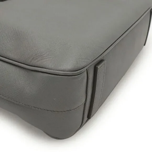 Prada Leather Triangle Logo Briefcase - Picture 3 of 9